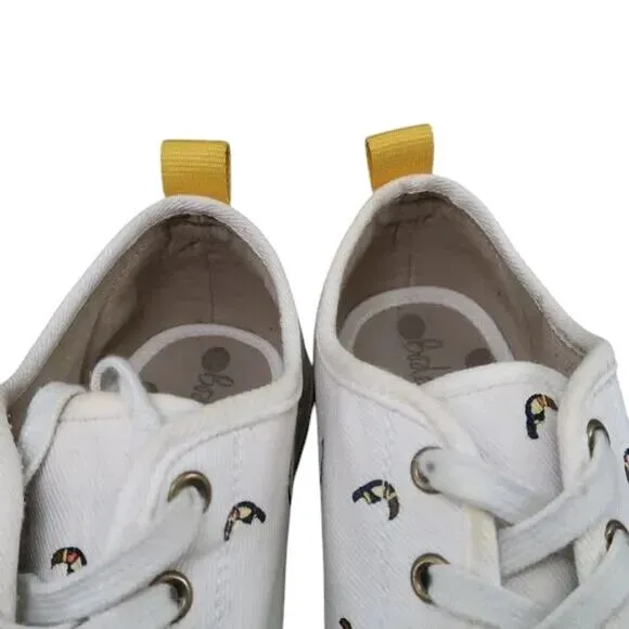 Boden Shoes Womens 41 Sneaker Freya Toucan Lifestyle Canvas Casual Print Fashion