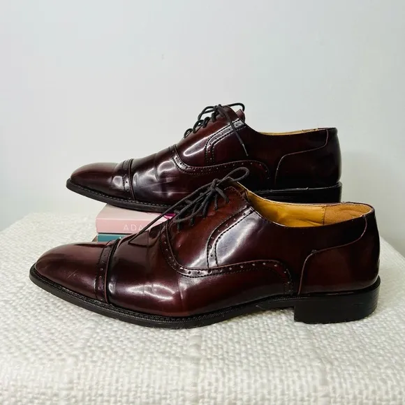 Bolano Mens Dark Brown Cap Toe Oxford Shoes Size‎ 13