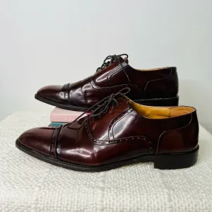 Bolano Mens Dark Brown Cap Toe Oxford Shoes Size‎ 13