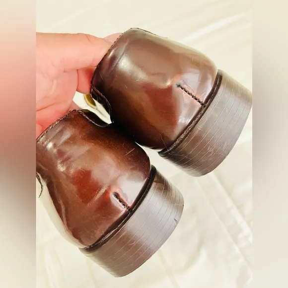 Bolano Mens Dark Brown Cap Toe Oxford Shoes Size‎ 13