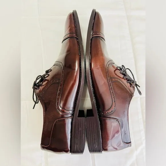Bolano Mens Dark Brown Cap Toe Oxford Shoes Size‎ 13