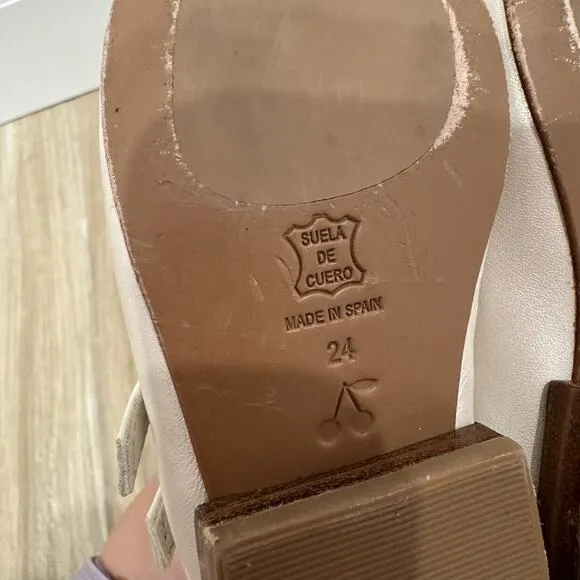 Bonpoint Off White Tam Pearl Flats