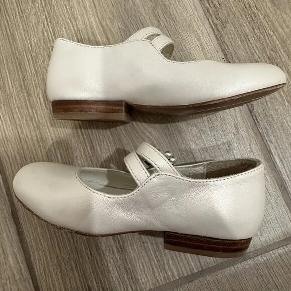 Bonpoint Off White Tam Pearl Flats