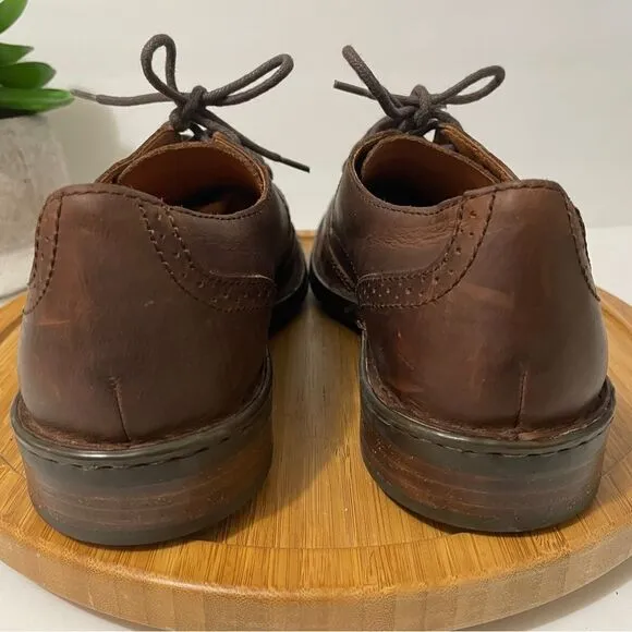 Born Brown Leather Wingtip Oxfords Men's Classic Dress Shoe Size 10.5