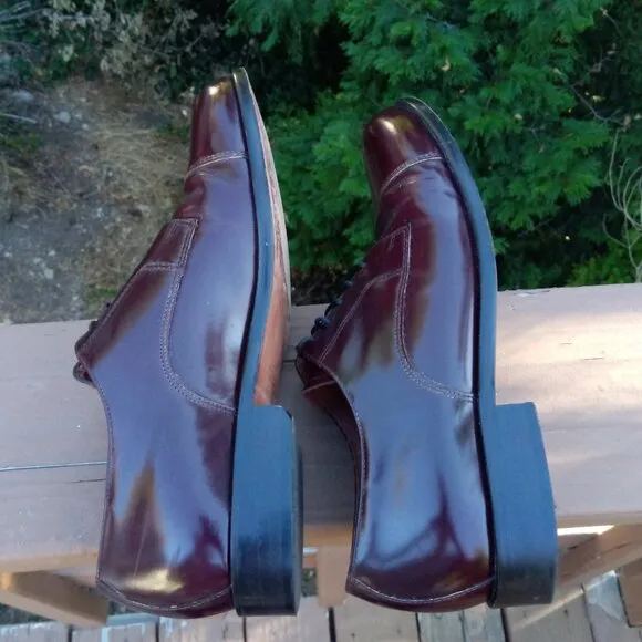 Bostonian Akron burgundy leather oxford dress shoes sz 7 1/2