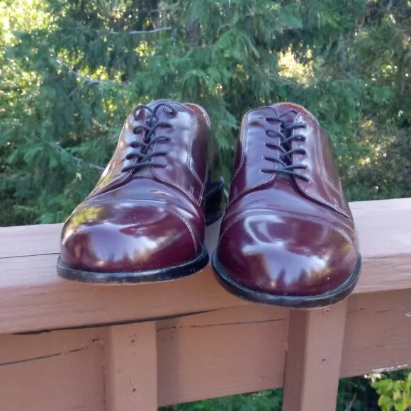 Bostonian Akron burgundy leather oxford dress shoes sz 7 1/2