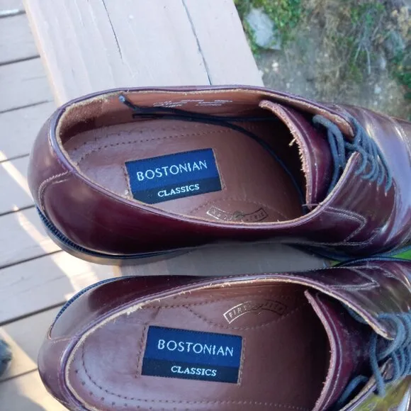 Bostonian Akron burgundy leather oxford dress shoes sz 7 1/2