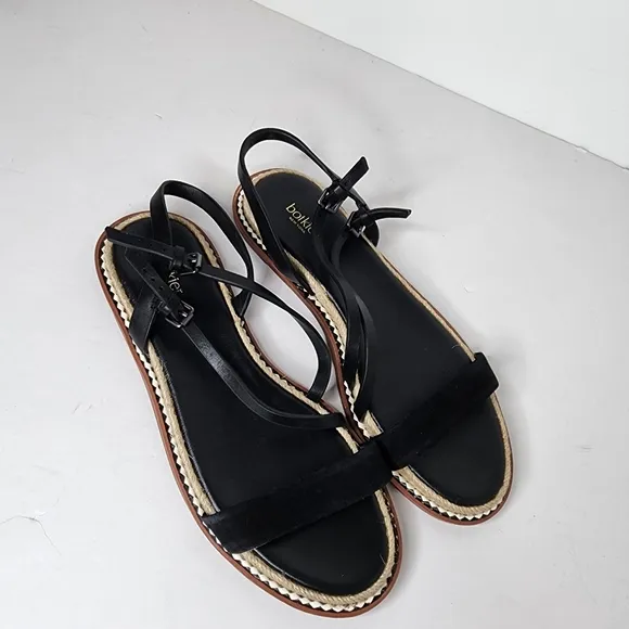Botkier Island Black Strappy Sandals Size 7