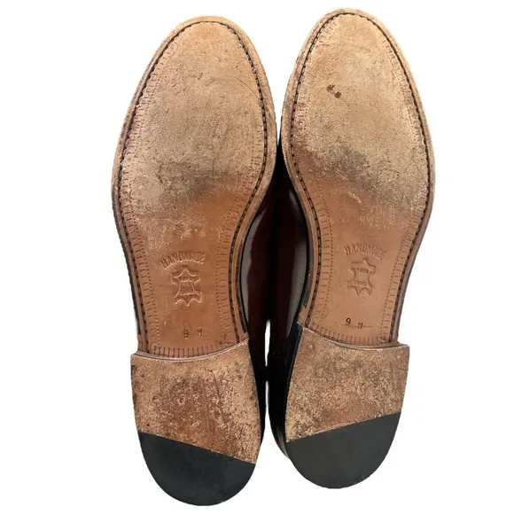 Botticelli Men’s Leather Dress Shoe 9W BROWN VINTAGE