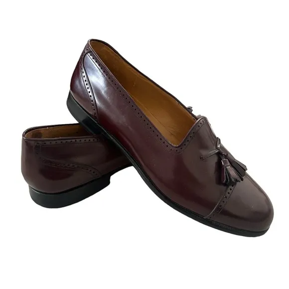 Botticelli Men’s Leather Dress Shoe 9W BROWN VINTAGE