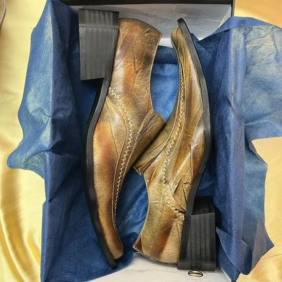 BRAND NEW GENUINE LEATHER Moda Max dress Shoes original box wedding formal