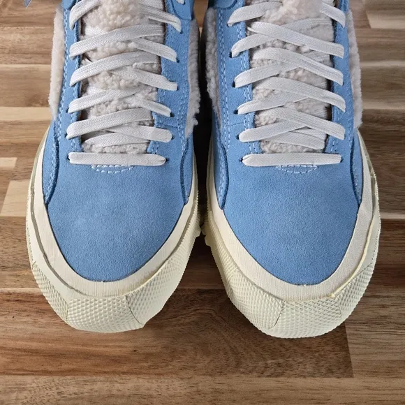 Brandblack LA Women's Capo Faux Shearling Chambray Premium Casual Shoe Size 6