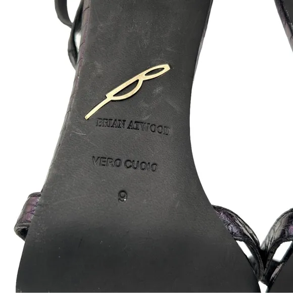 Brian Atwood T-Strap Laetitia Mermaid Fairy Ankle Strap Stiletto Heels (9)