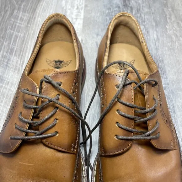 Brogue Wingtip Derby Dress Shoes US 12.5 EU 47 UK 12 Oxford Cognac Brown Desai