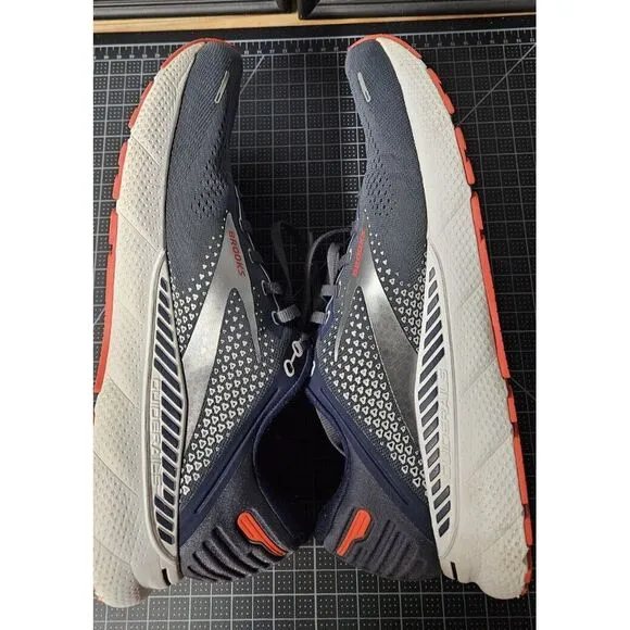 Brooks Adrenaline GTS 22 Shoes Mens Size 12.5‎ M Navy Blue Running Sneakers