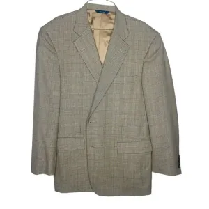 Brooks Brothers 1818 Madison Brown Blue 2-Button 42 Regular Blazer Jacket