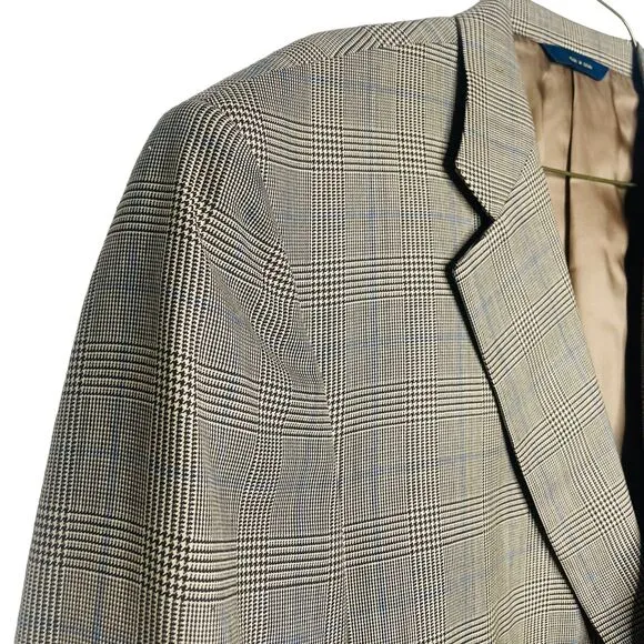 Brooks Brothers 1818 Madison Brown Blue 2-Button 42 Regular Blazer Jacket