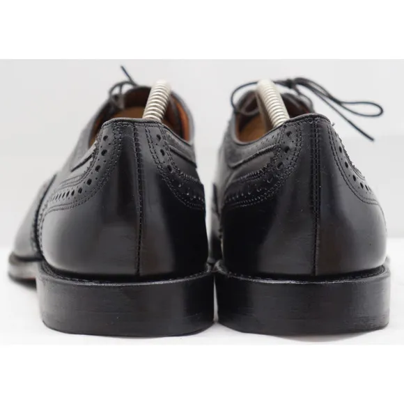 Brooks Brothers Strand Black Leather Cap Toe Oxford Sz US 10 ,UK 9 Made In USA