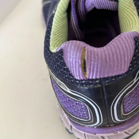 Brooks Purple and Green GTS 16 Run Happy Running Shoes Sneakers Size 8.5