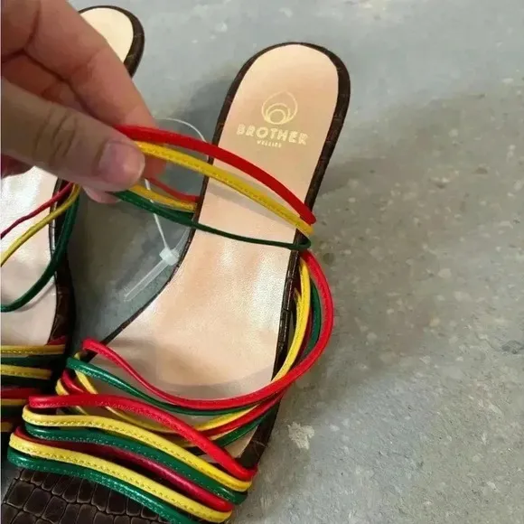 Brother‎ Vellies The Negril Slide Sandal in Multi