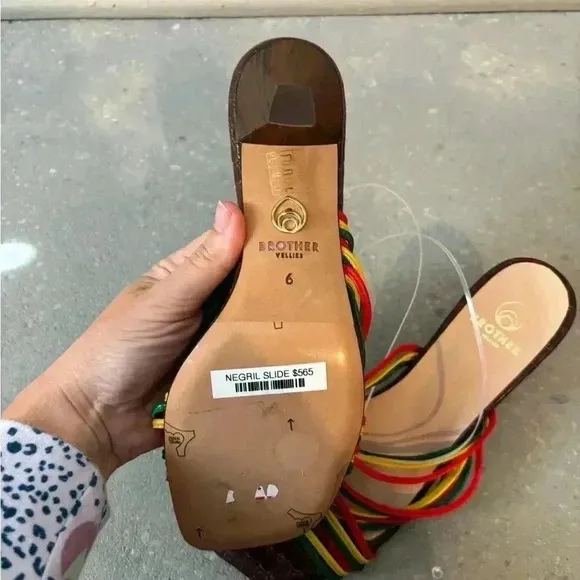 Brother‎ Vellies The Negril Slide Sandal in Multi