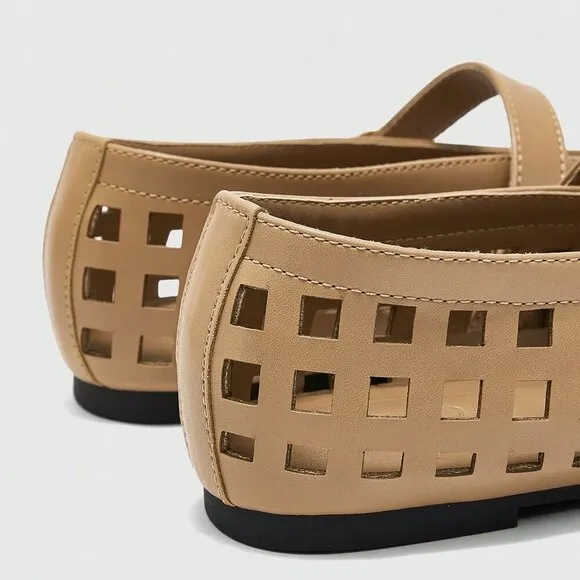 Brown Elegant Vintage Women's Mary Jane Flat Shoes