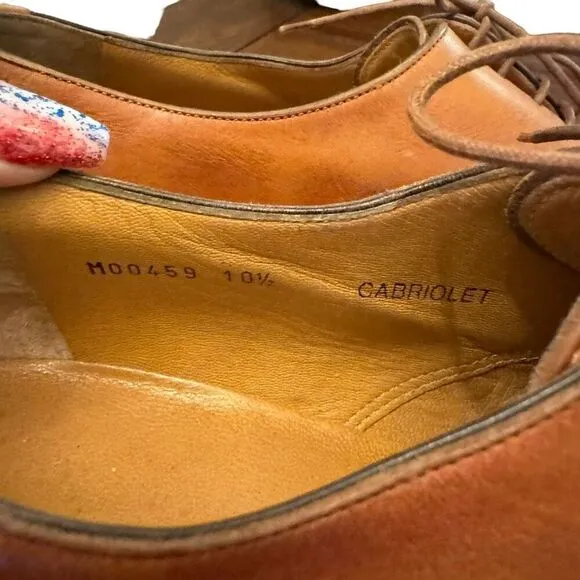 Bruno Magli cabriolet Cap Toe Dress Shoes men’s leather shoes size 10 1/2