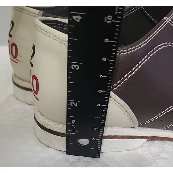 Brunswick‎ SZ 10 Bowling Shoes Gray and brown.