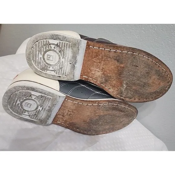 Brunswick‎ SZ 10 Bowling Shoes Gray and brown.