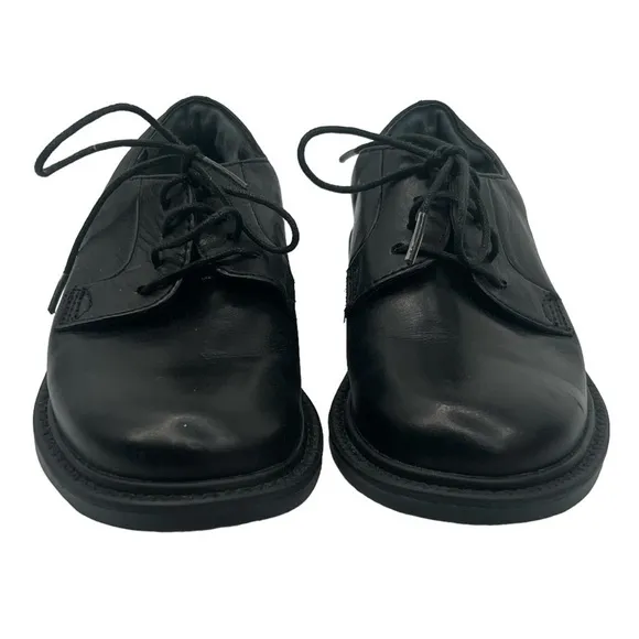 C2 By Calíbrate Black Leather Lace Up Dress Shoes Size 9 1/2 Toddler Boy’s