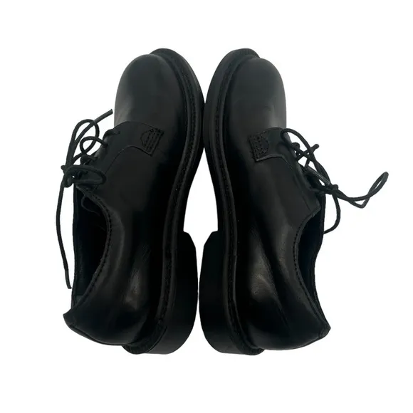 C2 By Calíbrate Black Leather Lace Up Dress Shoes Size 9 1/2 Toddler Boy’s