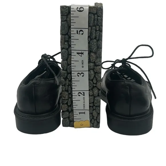 C2 By Calíbrate Black Leather Lace Up Dress Shoes Size 9 1/2 Toddler Boy’s