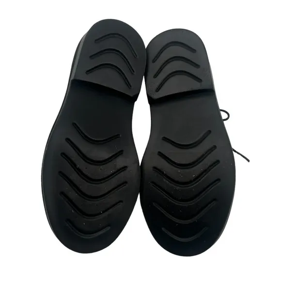 C2 By Calíbrate Black Leather Lace Up Dress Shoes Size 9 1/2 Toddler Boy’s