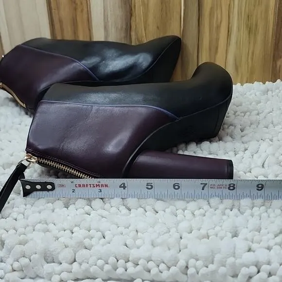 ☆CABI☆POINTED TOE LEATHER ANKLE BISSET BOOTIES LADIES SIZE 8.0 IN LIKE NEW SHAPE