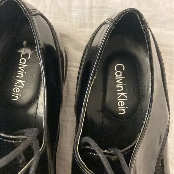 CALVIN KLEIN Brodie Men’s Patent Leather Dress/Tuxedo Shoes Size 9M