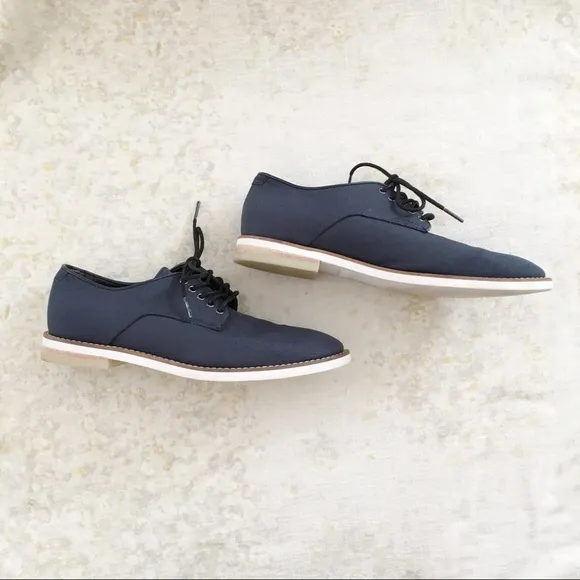 Calvin Klein Mens Shoes Aggussie 7.5 Navy Blue Oxfords