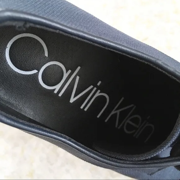 Calvin Klein Mens Shoes Aggussie 7.5 Navy Blue Oxfords