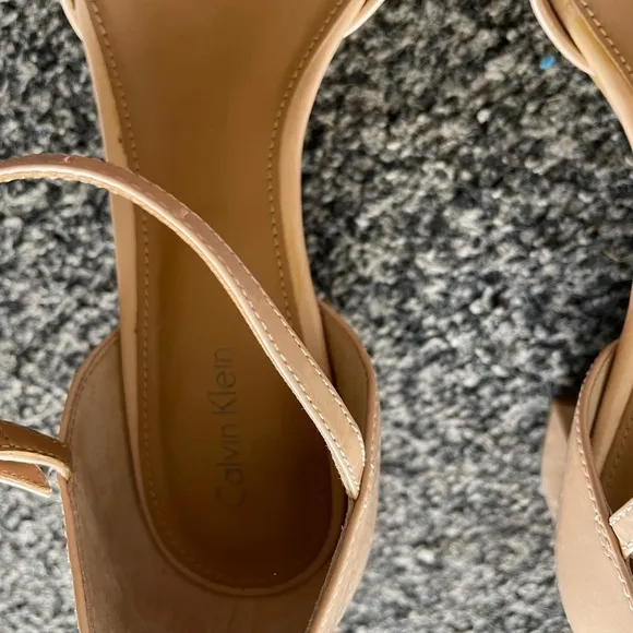 Calvin Klein Women's Nude Heels