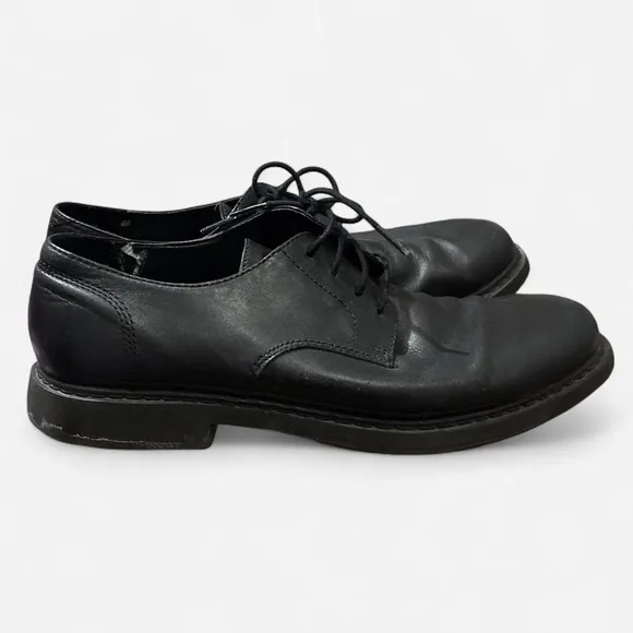 CAMPER Black Leather Oxford Shoes
