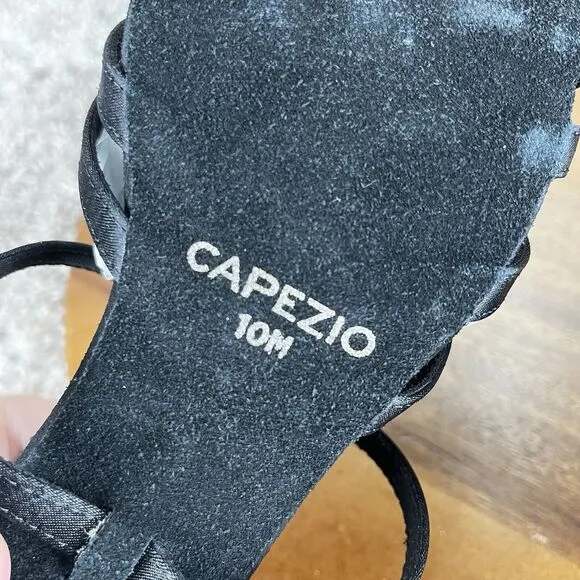 Capezio Women's Size 10 M Silvia 1.25&quot; Heel Ballroom Shoes Oxford Black Italy
