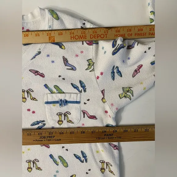 Carole Hochman Vintage High Heel Shoes Print Long-Sleeve Women’s Pajama Set L