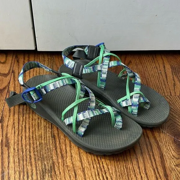 Chaco ZX2 Womens Size 9 Sandals Strappy Toe Ring Sport Slingback Vibram Sole