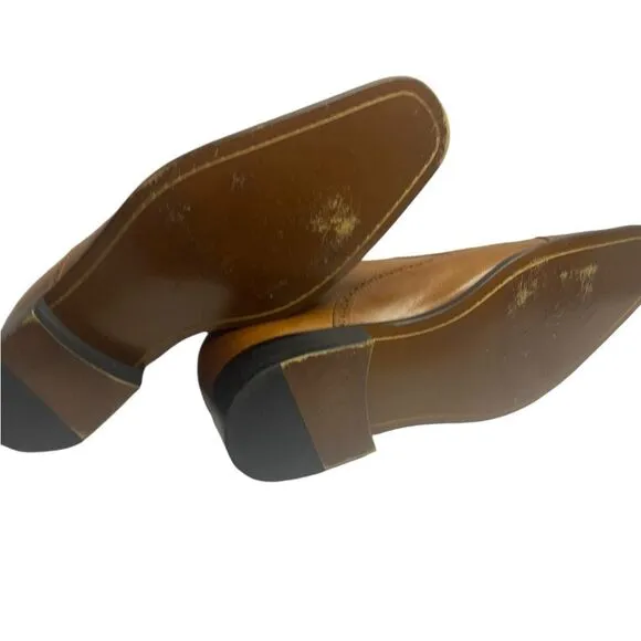 CHAMARIPA Sz 43/10 Brown Two Toned Calfskin Leather Elevator Oxford Dress Shoes