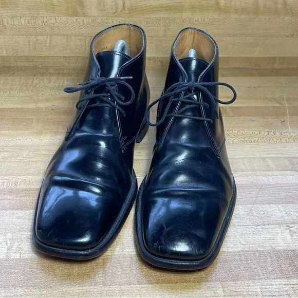 Charles Tyrwhitt Black Chukka Leather Dress Shoes Size 8 F MBTBNK  CALIGULA
