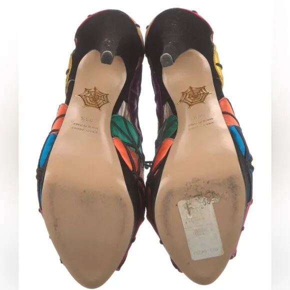 Charlotte Olympia Rainbow Heels / Booties Size 39.5