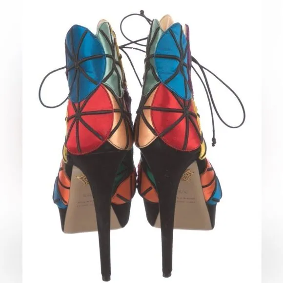 Charlotte Olympia Rainbow Heels / Booties Size 39.5
