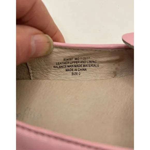 Chasing Fireflies Toddler Sz 7 M Pink Easter Bunny Rabbit Leather Flat Shoes