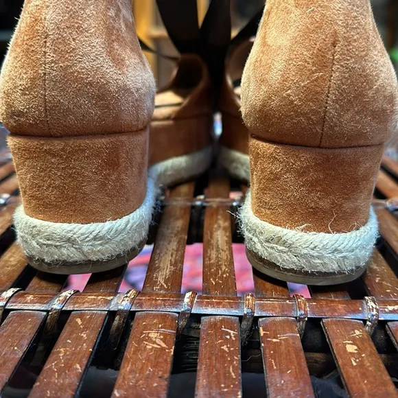 Chloé Lauren espadrille platform sandals in Ochre Delight color Size EU39 US8.5