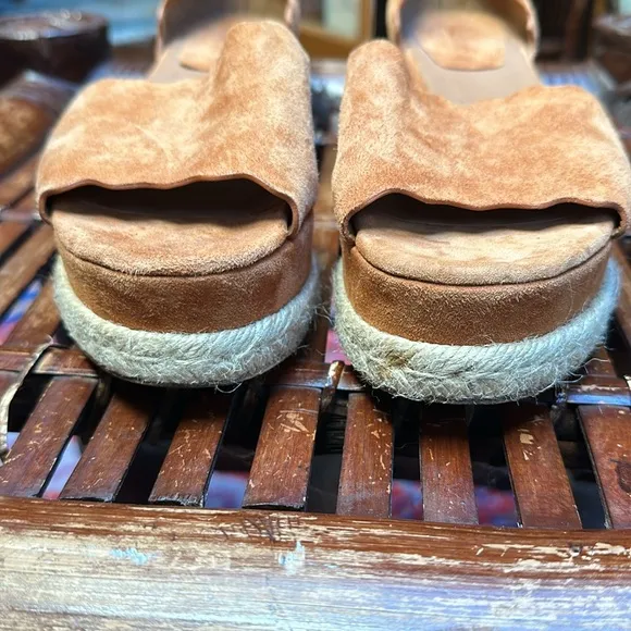 Chloé Lauren espadrille platform sandals in Ochre Delight color Size EU39 US8.5