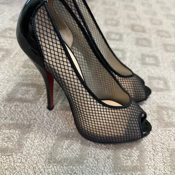 Christian Louboutin Black Patent Heels (never worn)